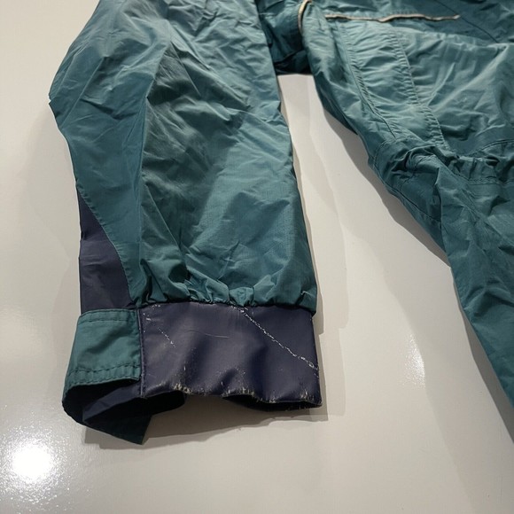 Vtg 90’s LL Bean Hooded Windbreaker Anorak Green Rain Jacket Shell Large Tall T - Picture 11 of 16